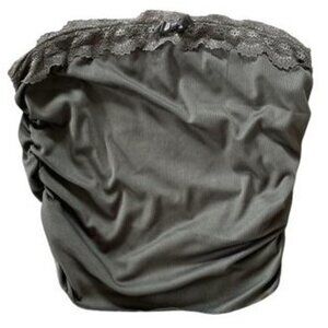 Ruched and Lacy Long Bandeau / Tube Top